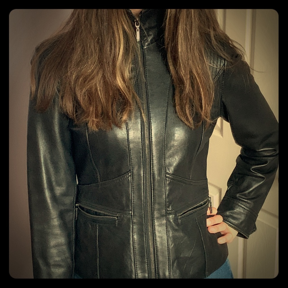Leather jacket